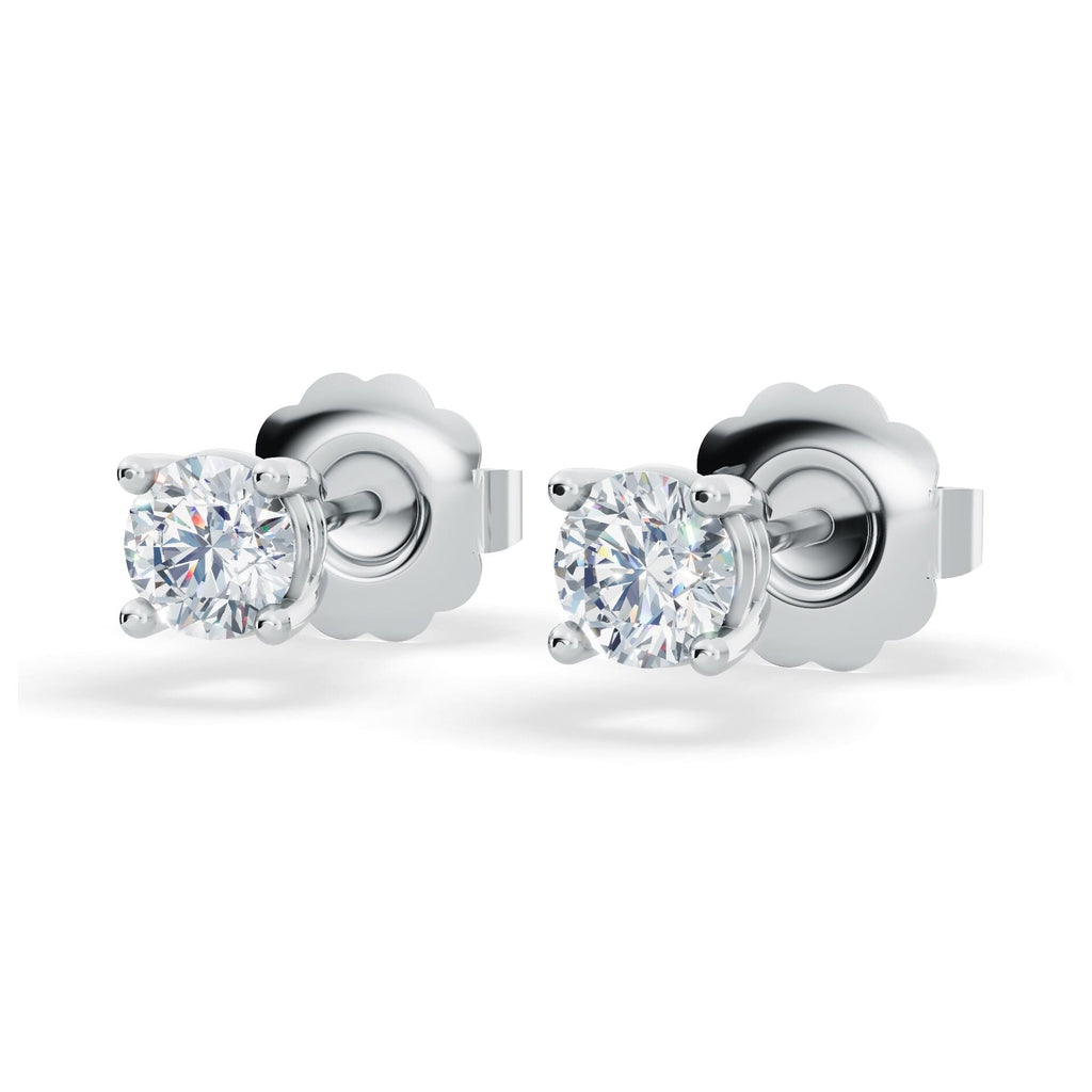 Classic Lab Diamond Stud Earrings (1/4 ct. tw.) – VS+ Clarity - 14k White or Yellow Gold Over Sterling Silver