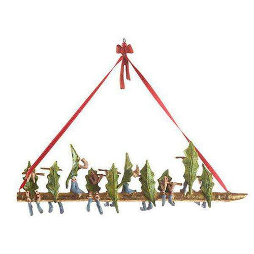 12 Days 10 Pipers Piping Ornament by Patience Brewster