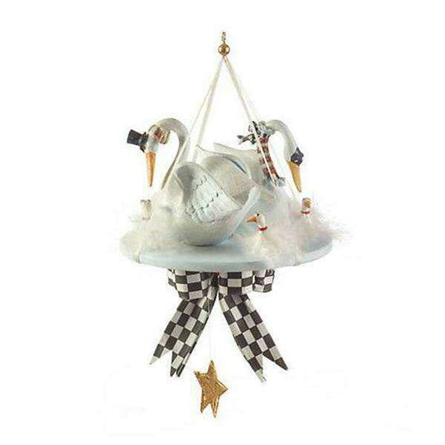 12 Days 7 Swans a-Swimming Ornament by Patience Brewster