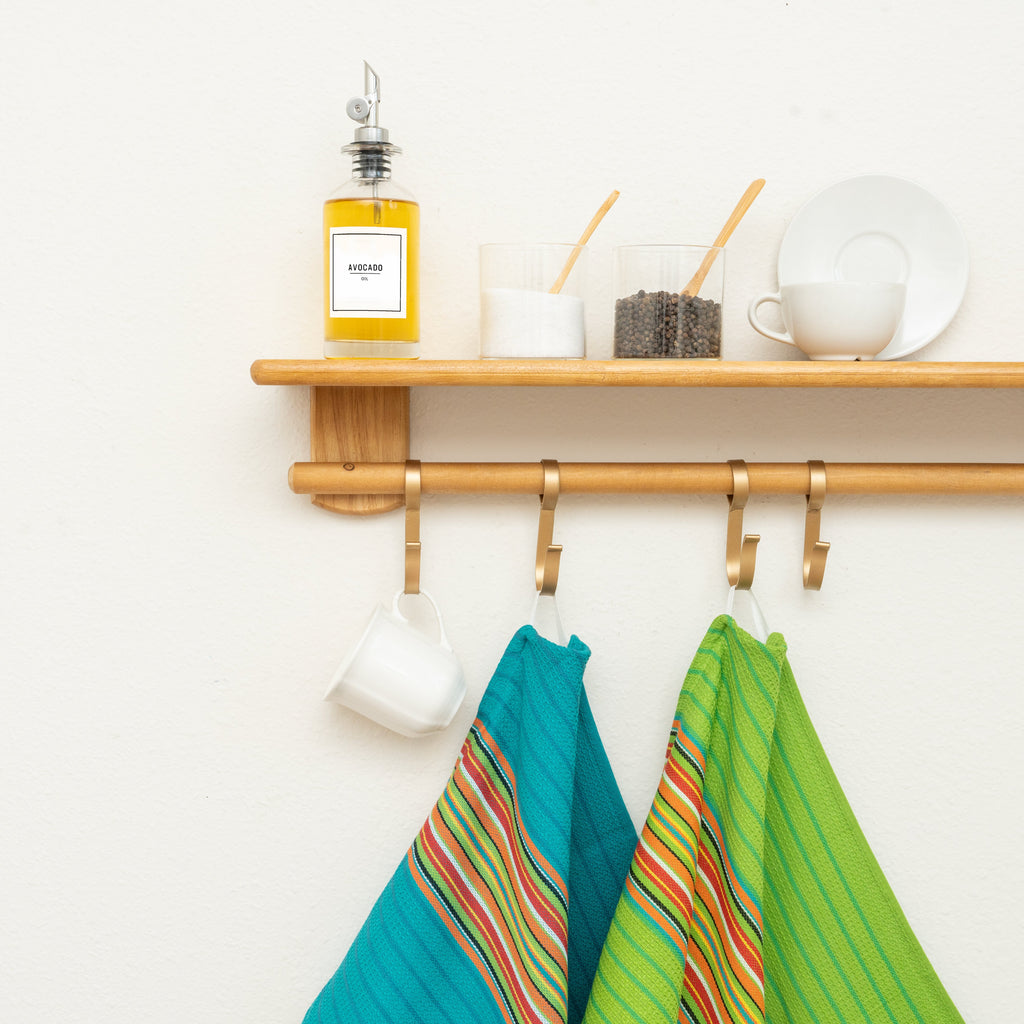 Organic Cotton Mart Salsa Stripe Kitchen Towels