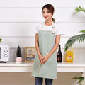 Linen Stripe Apron, Breathable Kitchen Apron For Household Chores
