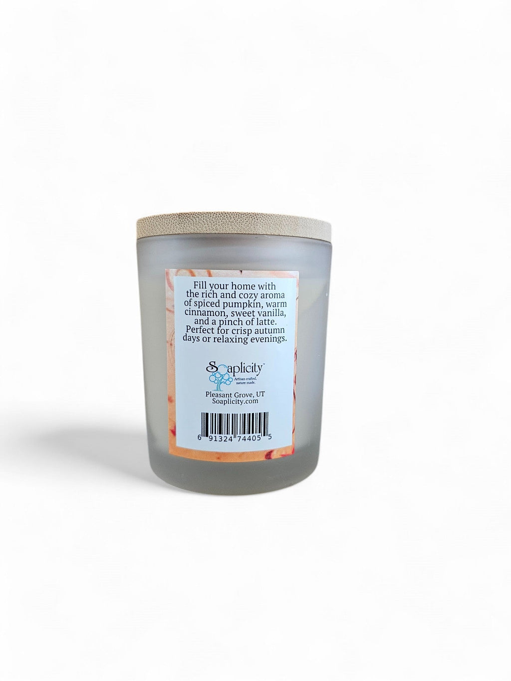 Soaplicity Pumpkin Spice Latte Candle - Coconut-Soy, 2 Sizes