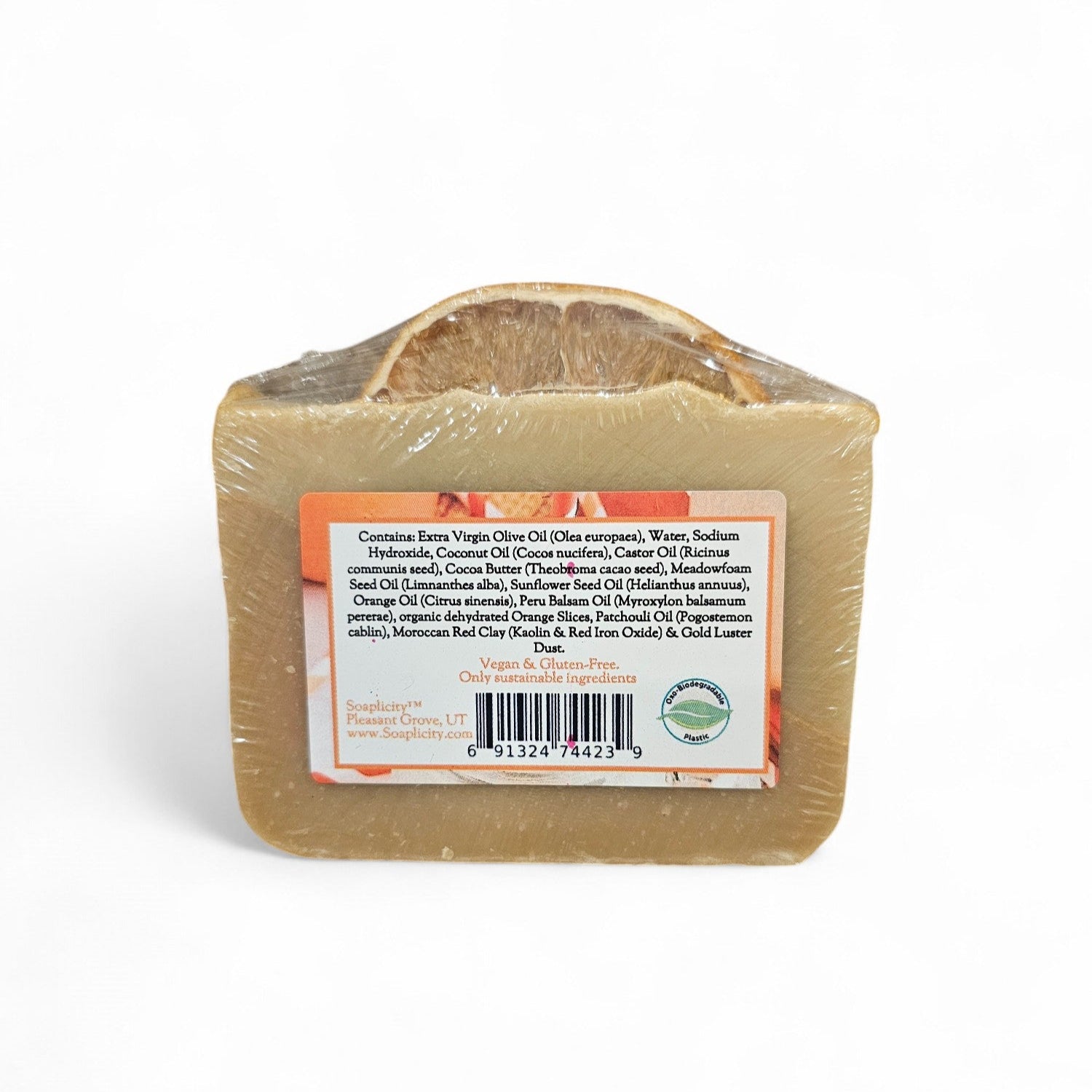 Soaplicity Orange Creamsicle Soap Bar - Ultra-Creamy & Moisturizing (Seasonal)