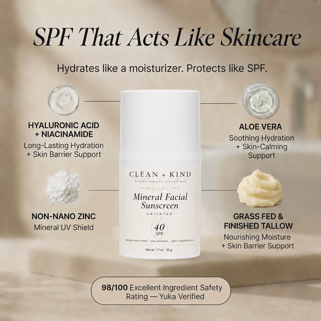 Clean + Kind Daily Moisturizing Sunscreen – SPF 40