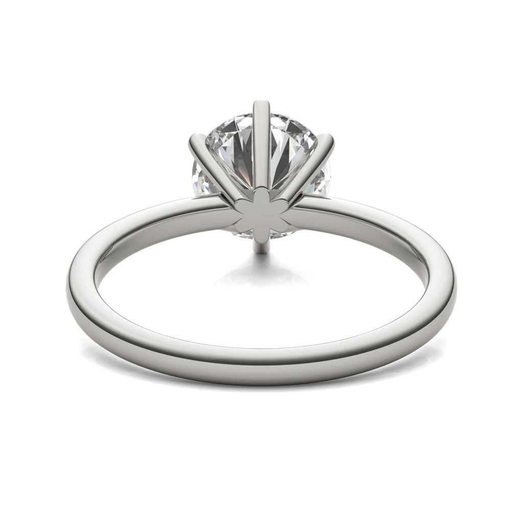 AGI Certified 3 CTW Lab Grown Diamond Solitaire Engagement Ring – G-VS Clarity, 14K White Gold