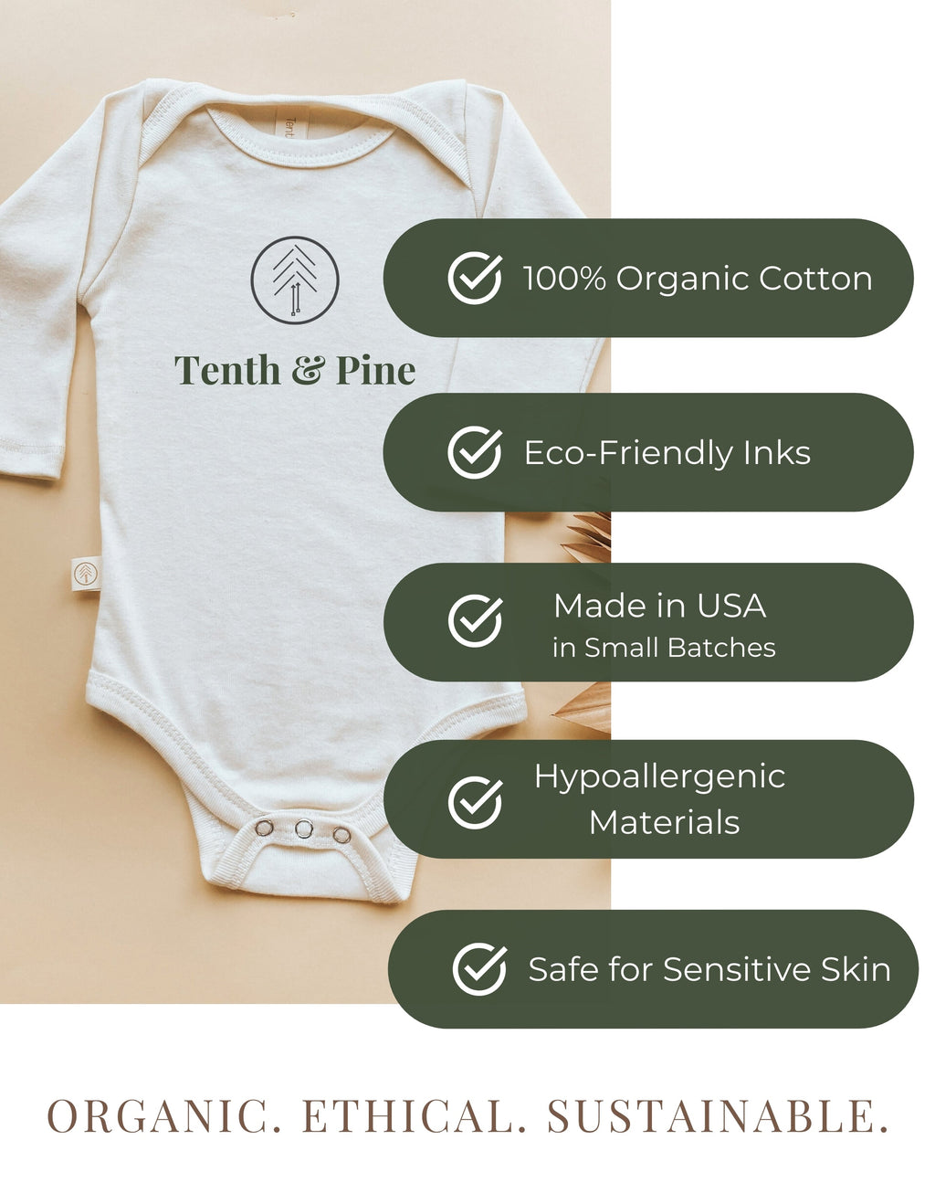Mama's Coffee Date Organic Bodysuit Long Sleeve