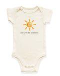 You Are My Sunshine Organic Cotton Baby Bodysuit