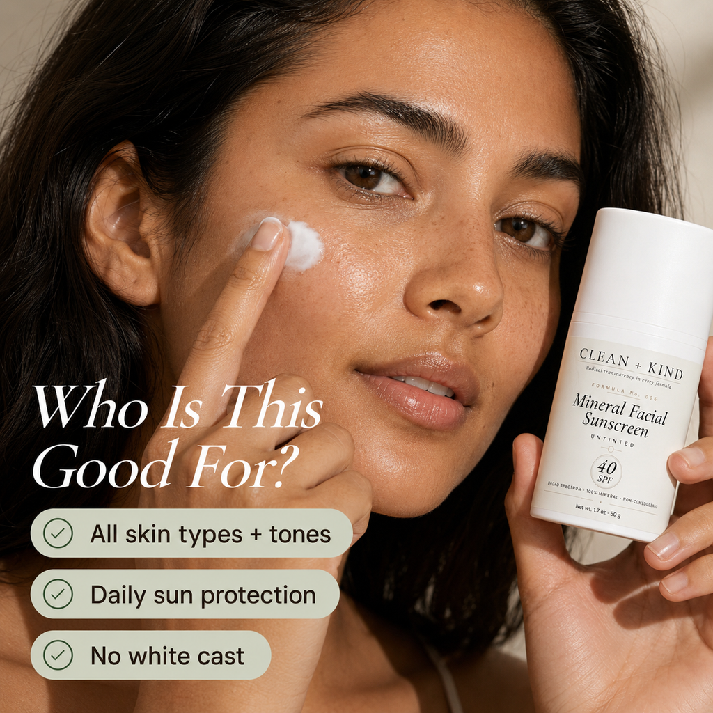 Clean + Kind Daily Moisturizing Sunscreen – SPF 40