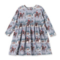 Cowgirl Christmas Girls Dress – Soft Bamboo Holiday Style