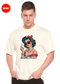Spun Bamboo Respectfully Middle Finger Unisex Bamboo/Cotton Graphic T-Shirt