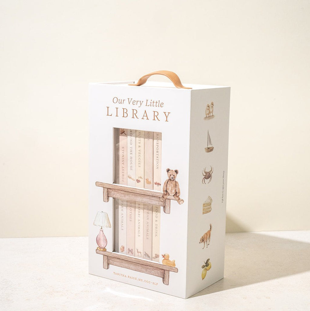 Our Very Little Library Board Book Set: 10 Mini First Words Board Books for Babies & Toddlers