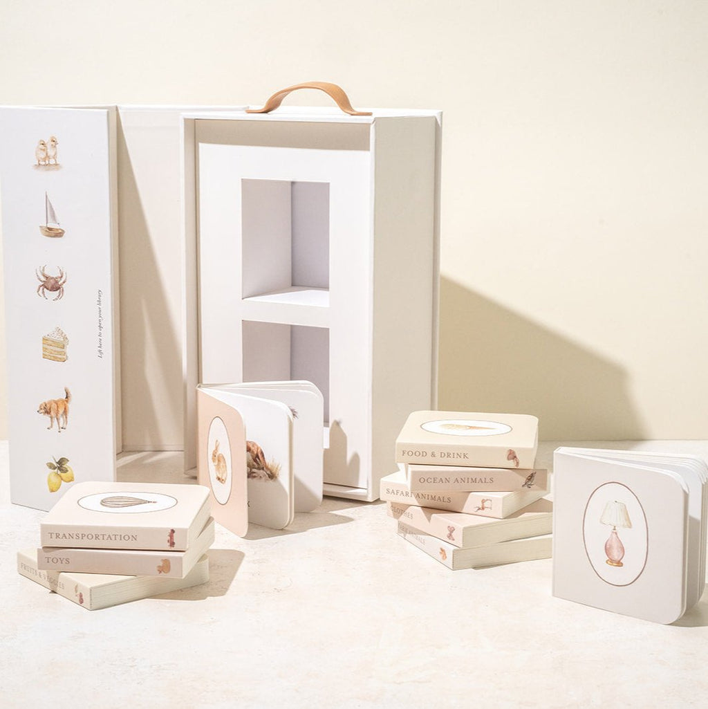 Our Very Little Library Board Book Set: 10 Mini First Words Board Books for Babies & Toddlers