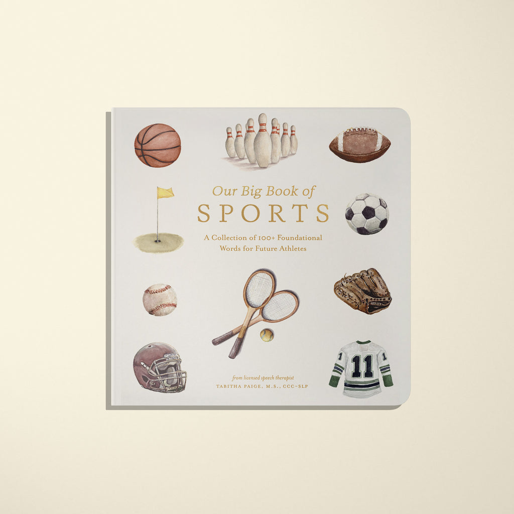 Our Big Book of Sports: 100+ First Words Board Book for Babies & Toddlers Across 13 Sports