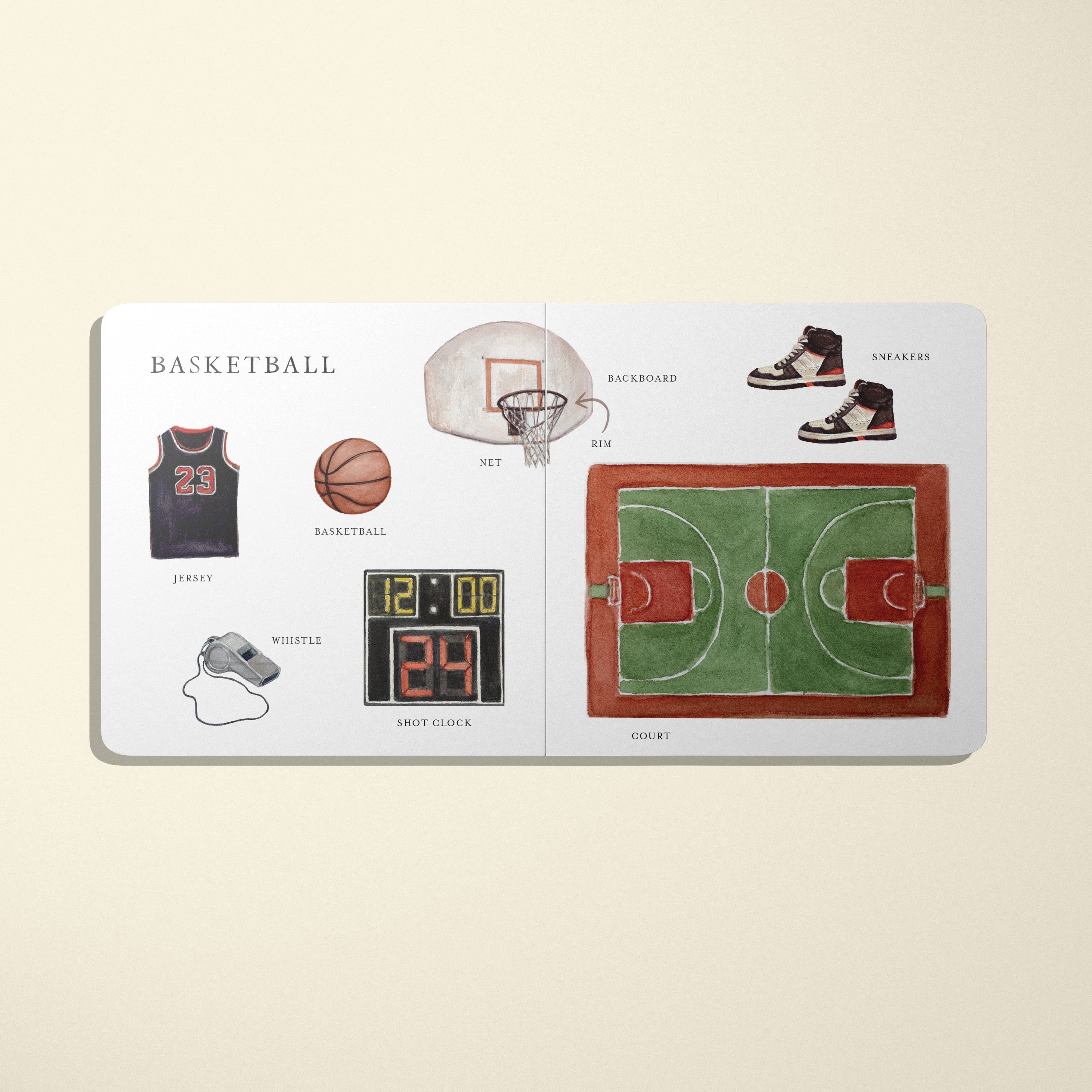 Our Big Book of Sports: 100+ First Words Board Book for Babies & Toddlers Across 13 Sports