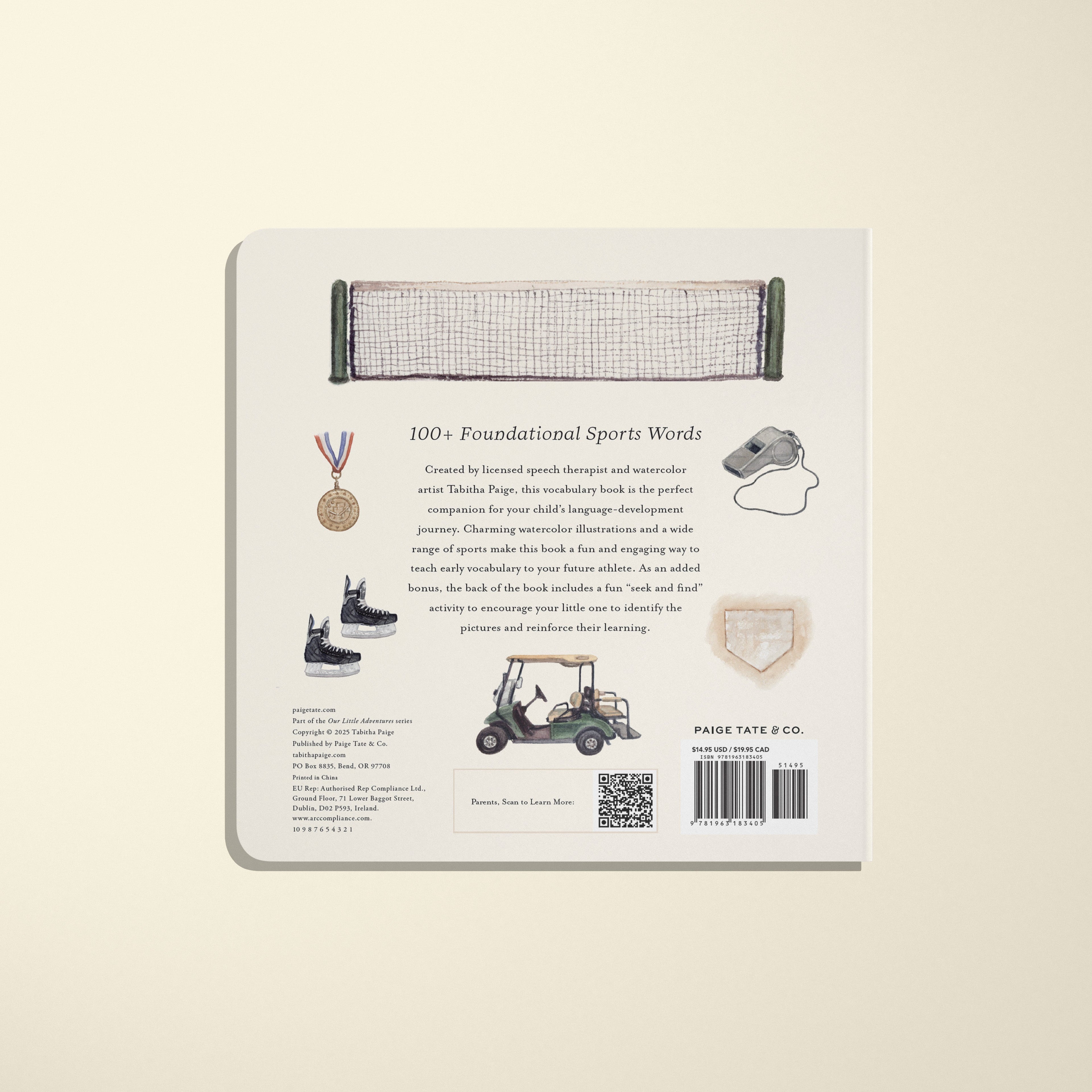 Our Big Book of Sports: 100+ First Words Board Book for Babies & Toddlers Across 13 Sports