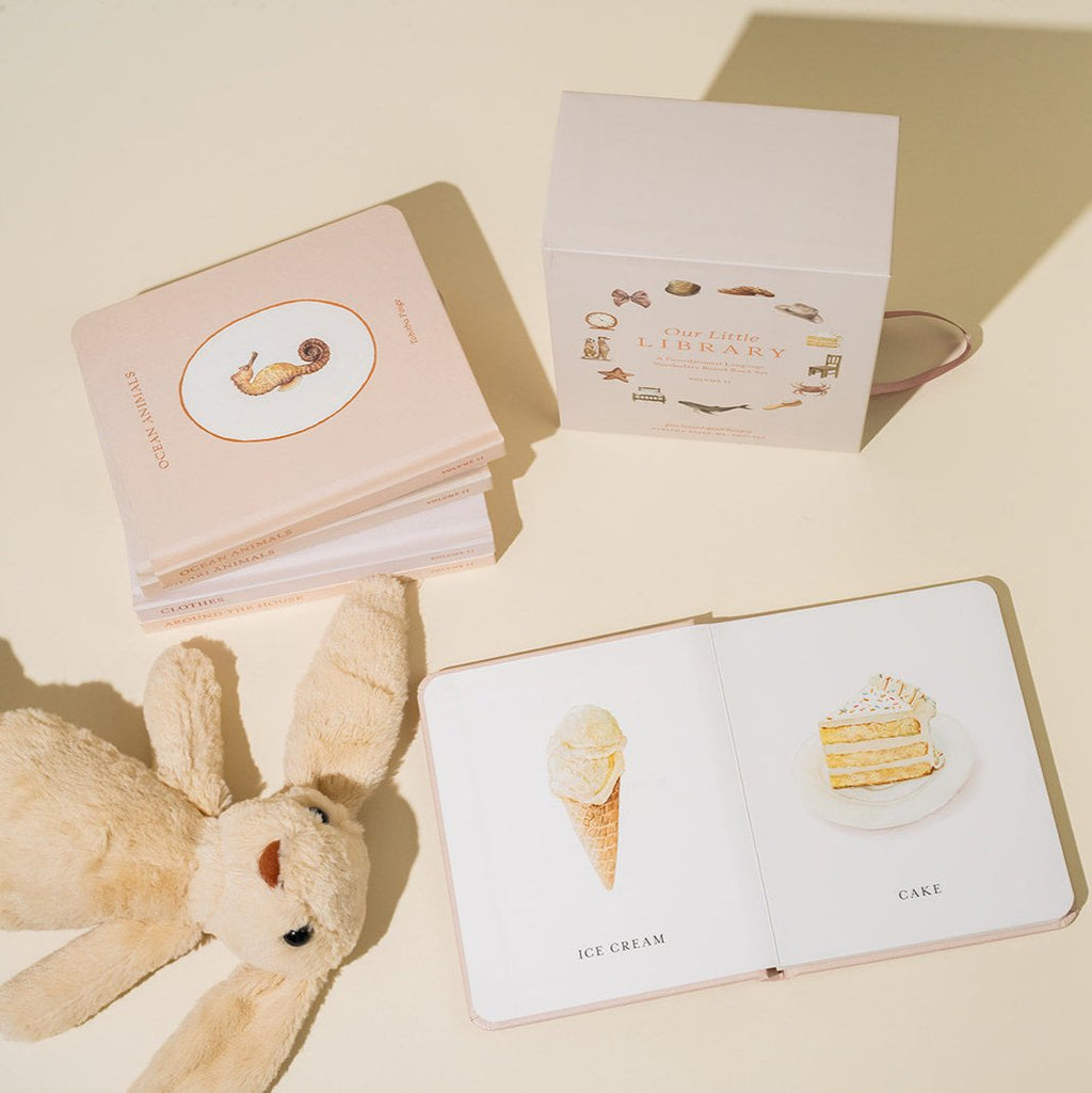 Our Little Library Vol. 2: A 5-Book First Words Board Book Gift Set for Babies & Toddlers