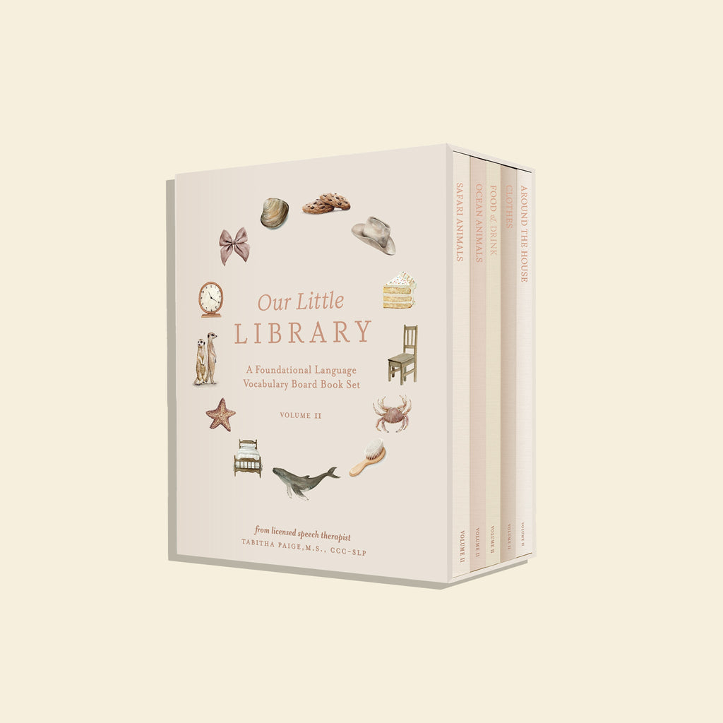 Our Little Library Vol. 2: A 5-Book First Words Board Book Gift Set for Babies & Toddlers