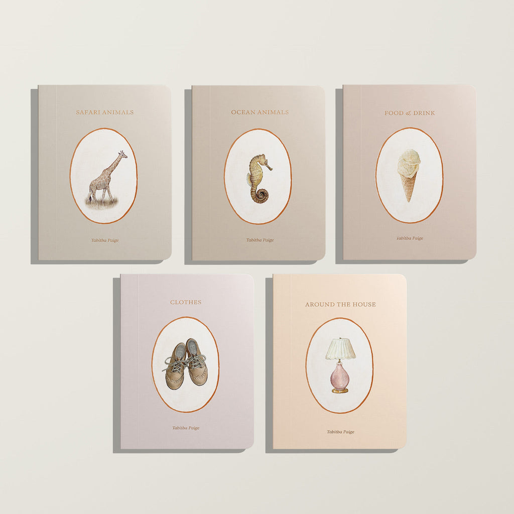 Our Little Library Vol. 2: A 5-Book First Words Board Book Gift Set for Babies & Toddlers