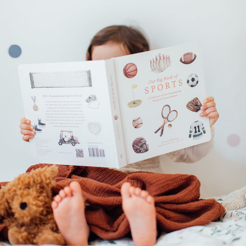 Our Big Book of Sports: 100+ First Words Board Book for Babies & Toddlers Across 13 Sports