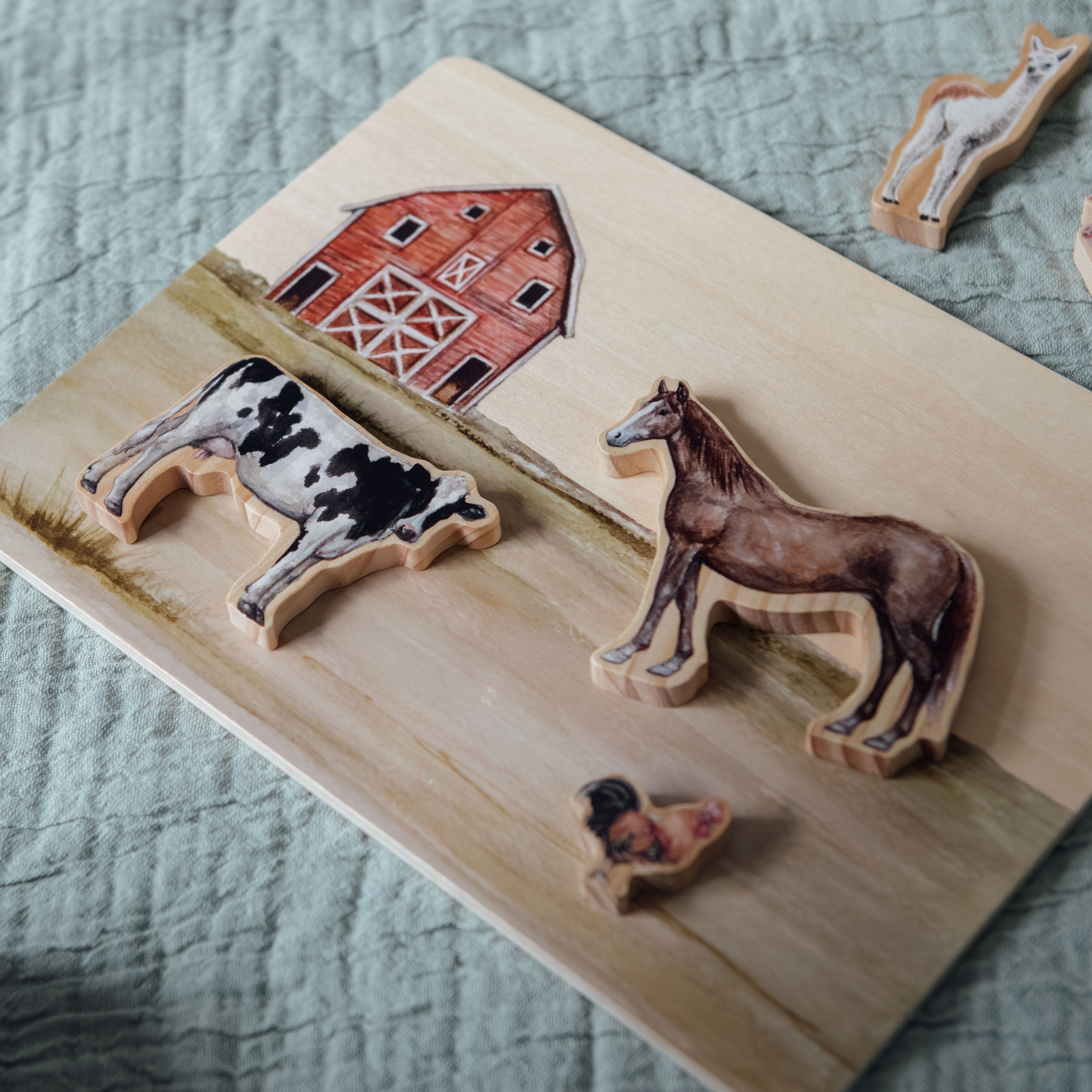 Farm Animals Chunky Wooden Puzzle
