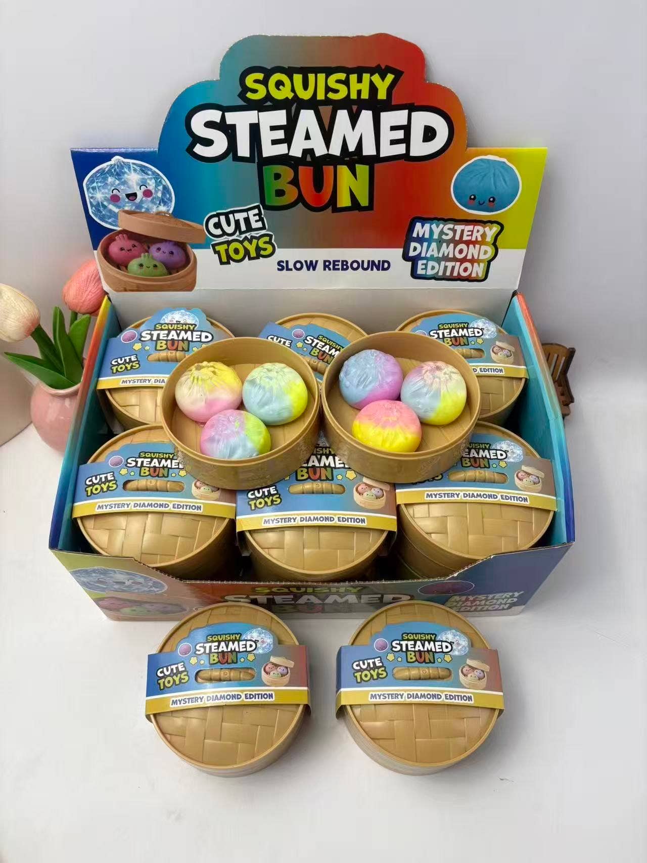 3-in-1 Mini Rainbow Squishy Toy Dumpling