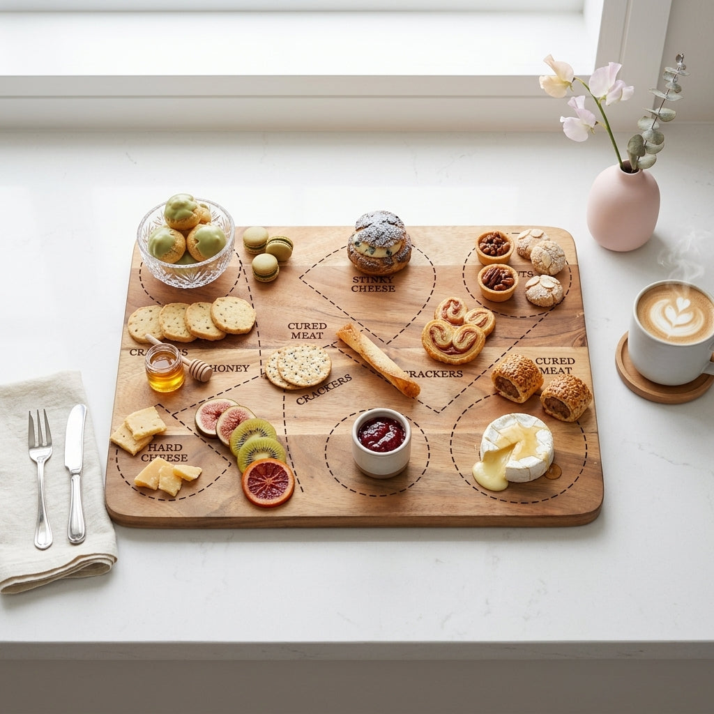 Rectangular Mango Wood Cheese Platter