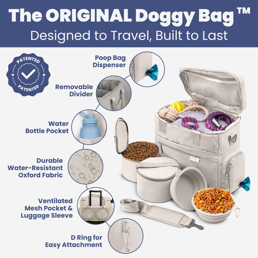 Rubyloo The Original Doggy Bag™ Dog Travel Bag for Supplies