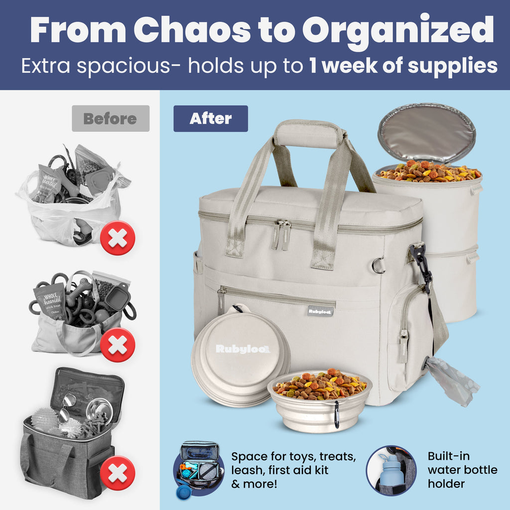 Rubyloo The Original Doggy Bag™ Dog Travel Bag for Supplies