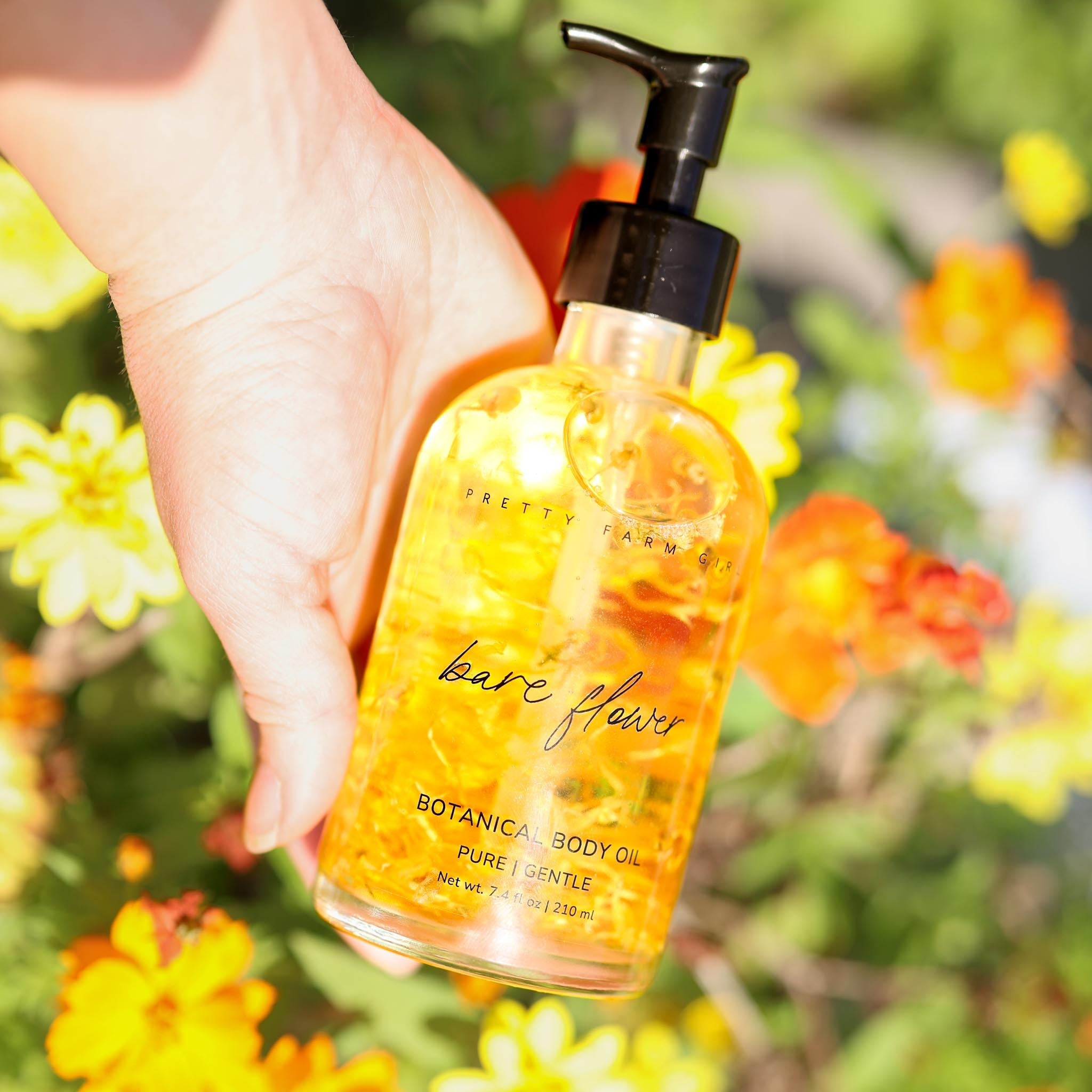 Pretty Farm Girl Bare Flower Fragrance-Free Body Oil