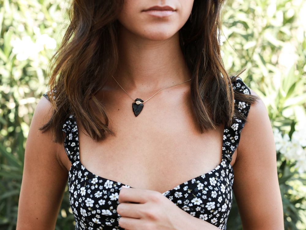 Canyon Necklace - Obsidian