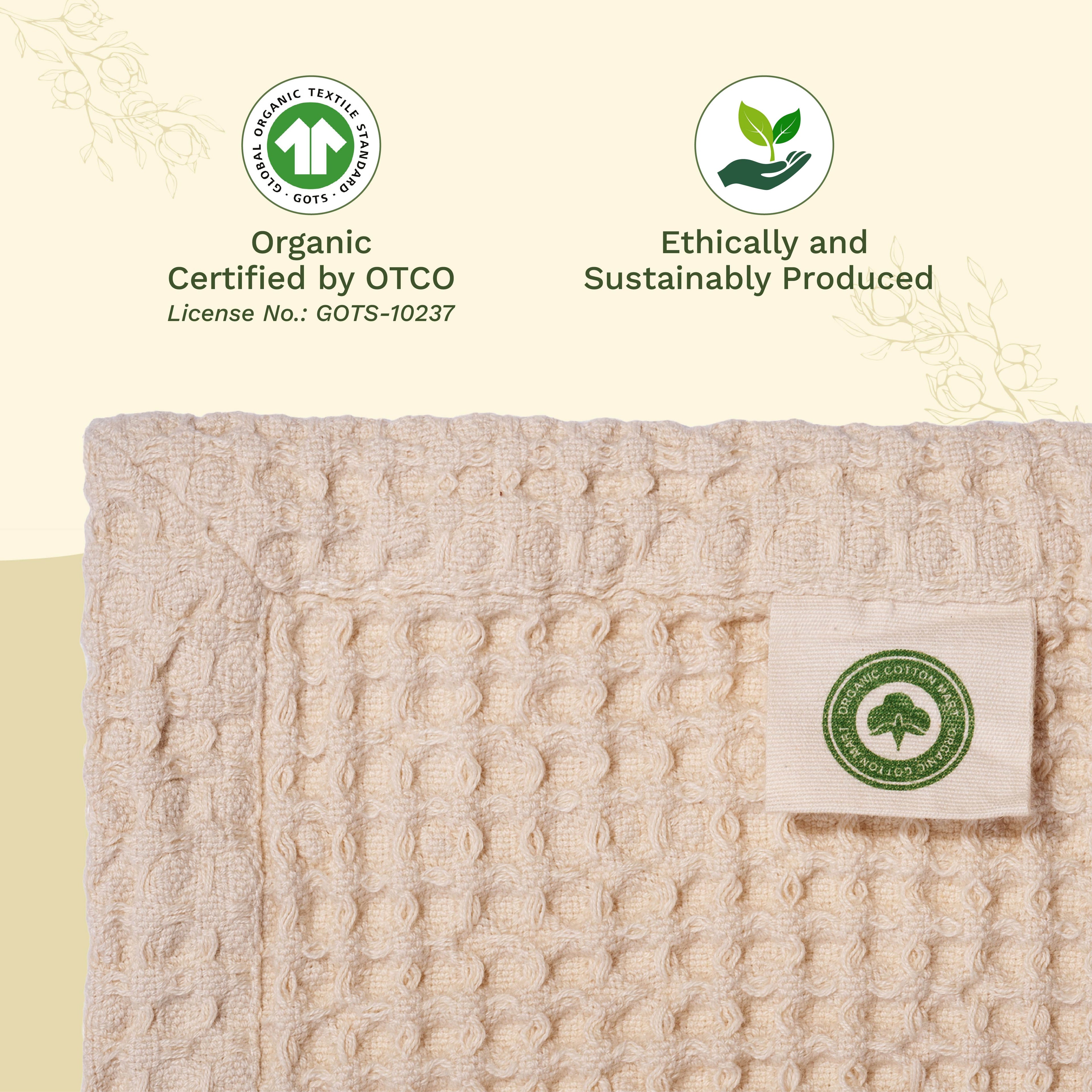 Organic Cotton Mart Waffle Weave Blanket