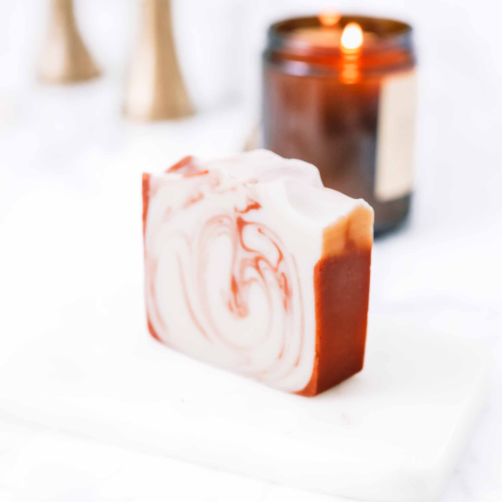 Pretty Farm Girl Citrus Cedarwood Handmade Tallow and Goat Milk Soap Bar
