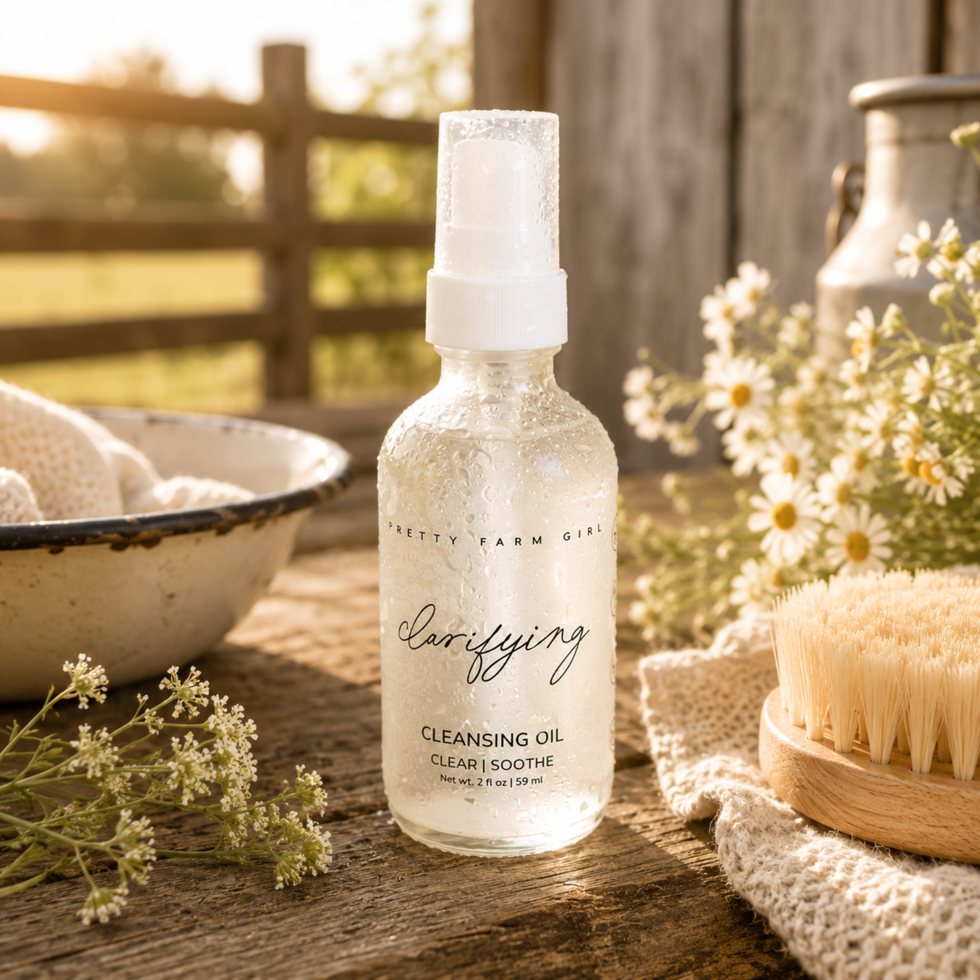 Pretty Farm Girl Clarifying Cleansing Oil for Acne-Prone Skin