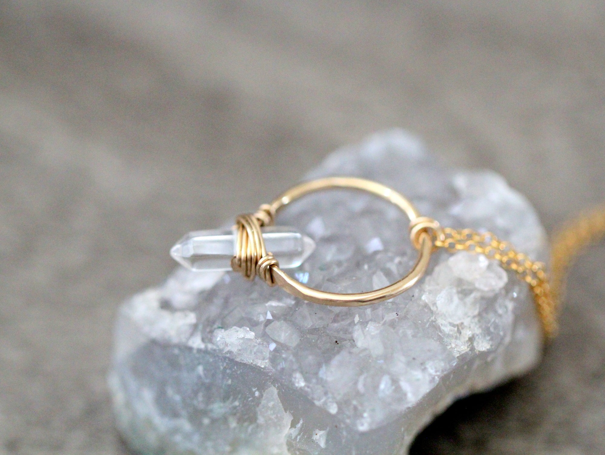 Crest Necklace - Crystal Quartz