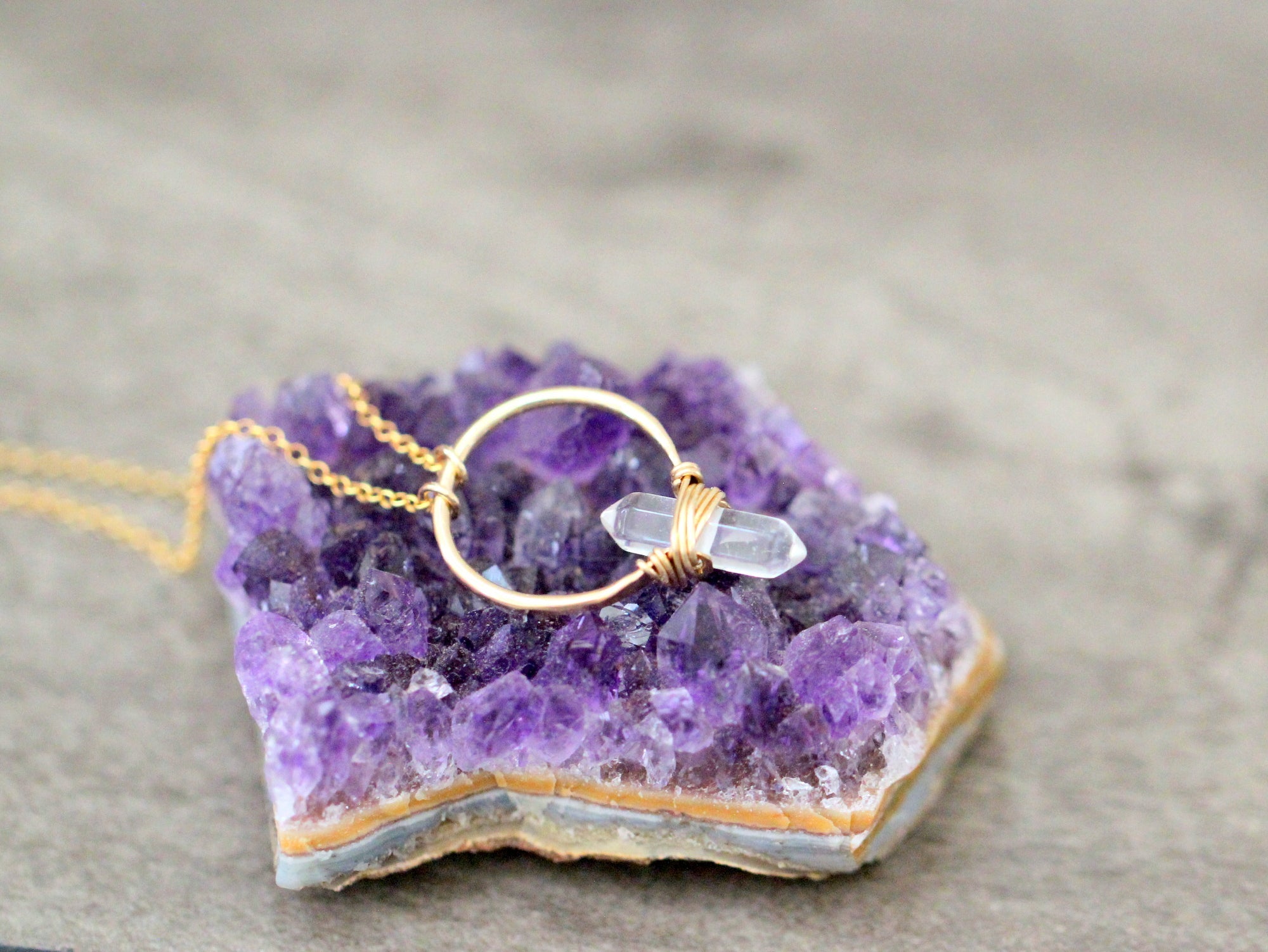 Crest Necklace - Crystal Quartz
