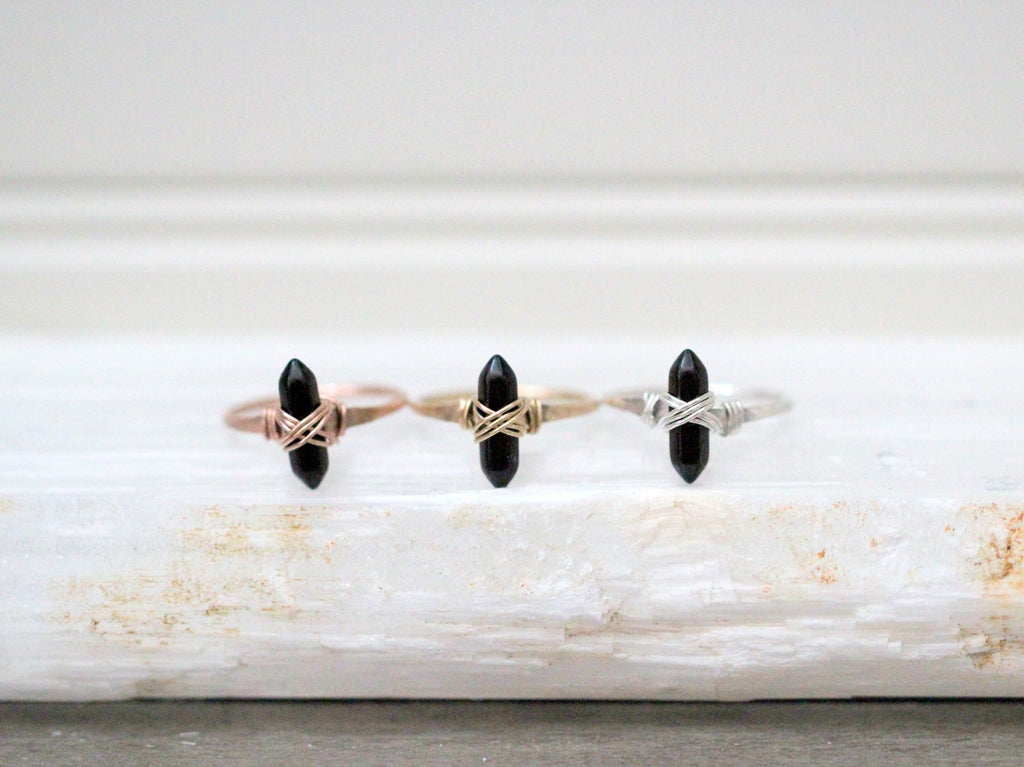 Crest Ring - Obsidian