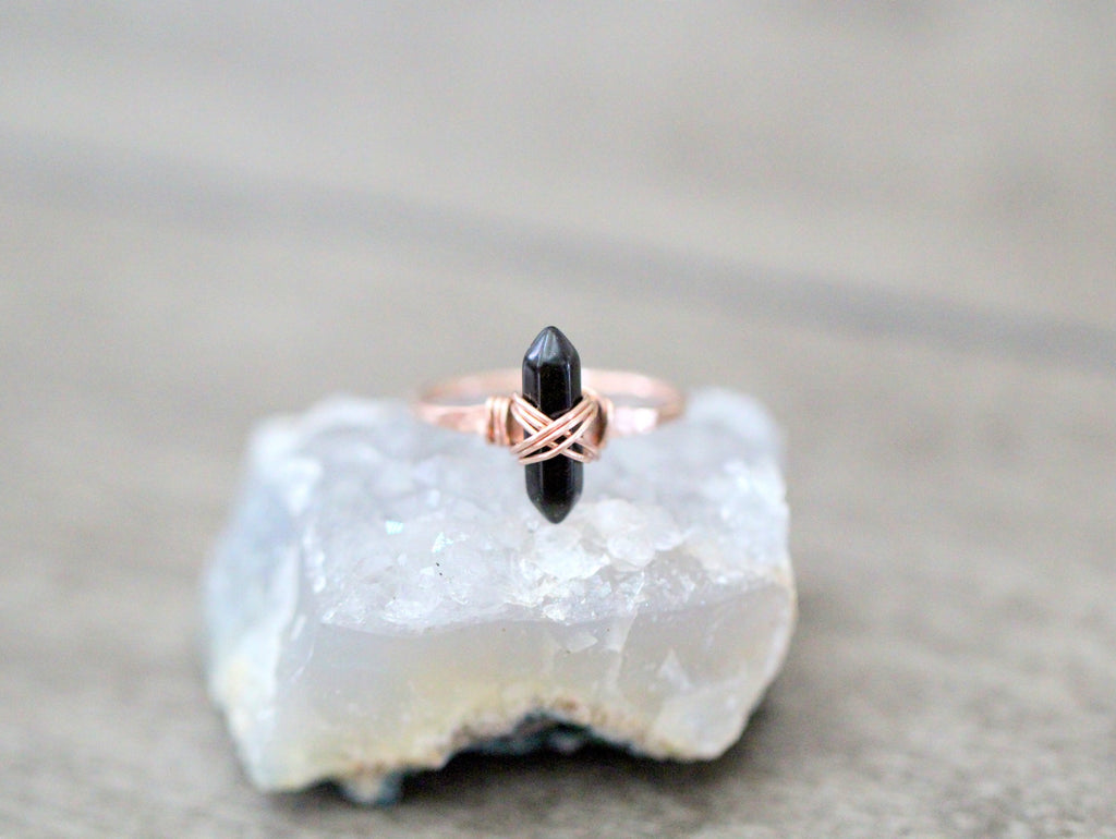 Crest Ring - Obsidian