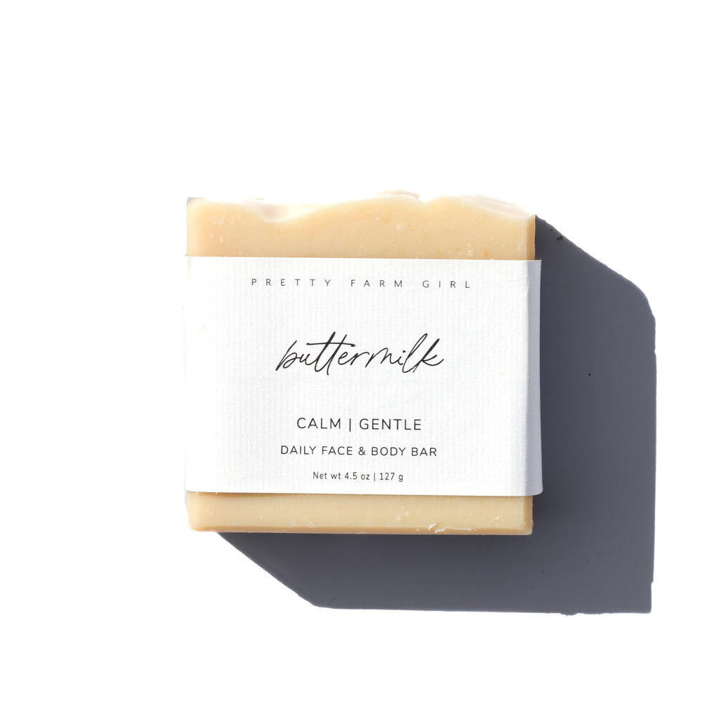 Pretty Farm Girl Fragrance Free Handmade Tallow + Goat Milk Soap Bar Trio
