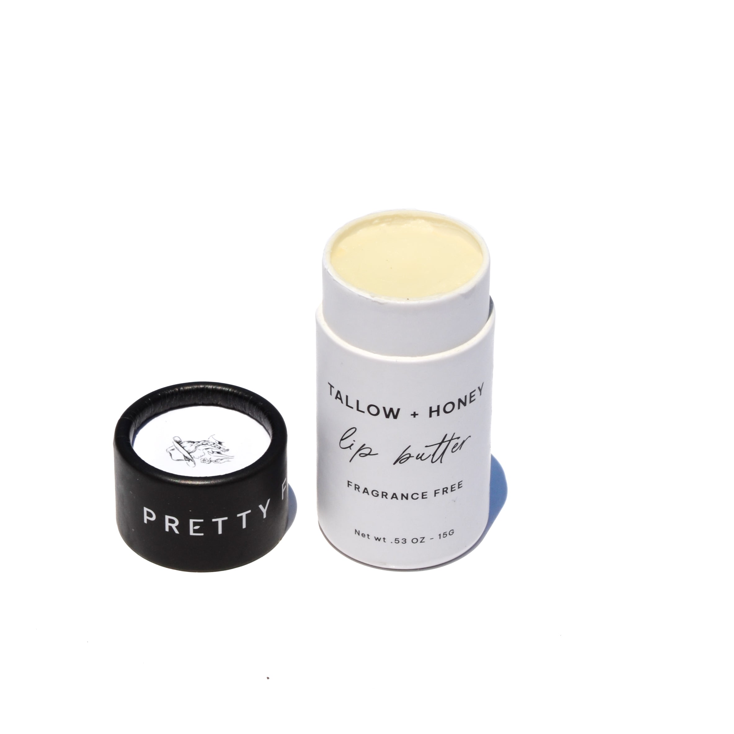 Pretty Farm Girl Fragrance Free Tallow + Honey Lip Butter | Eco-Friendly Travel Tube