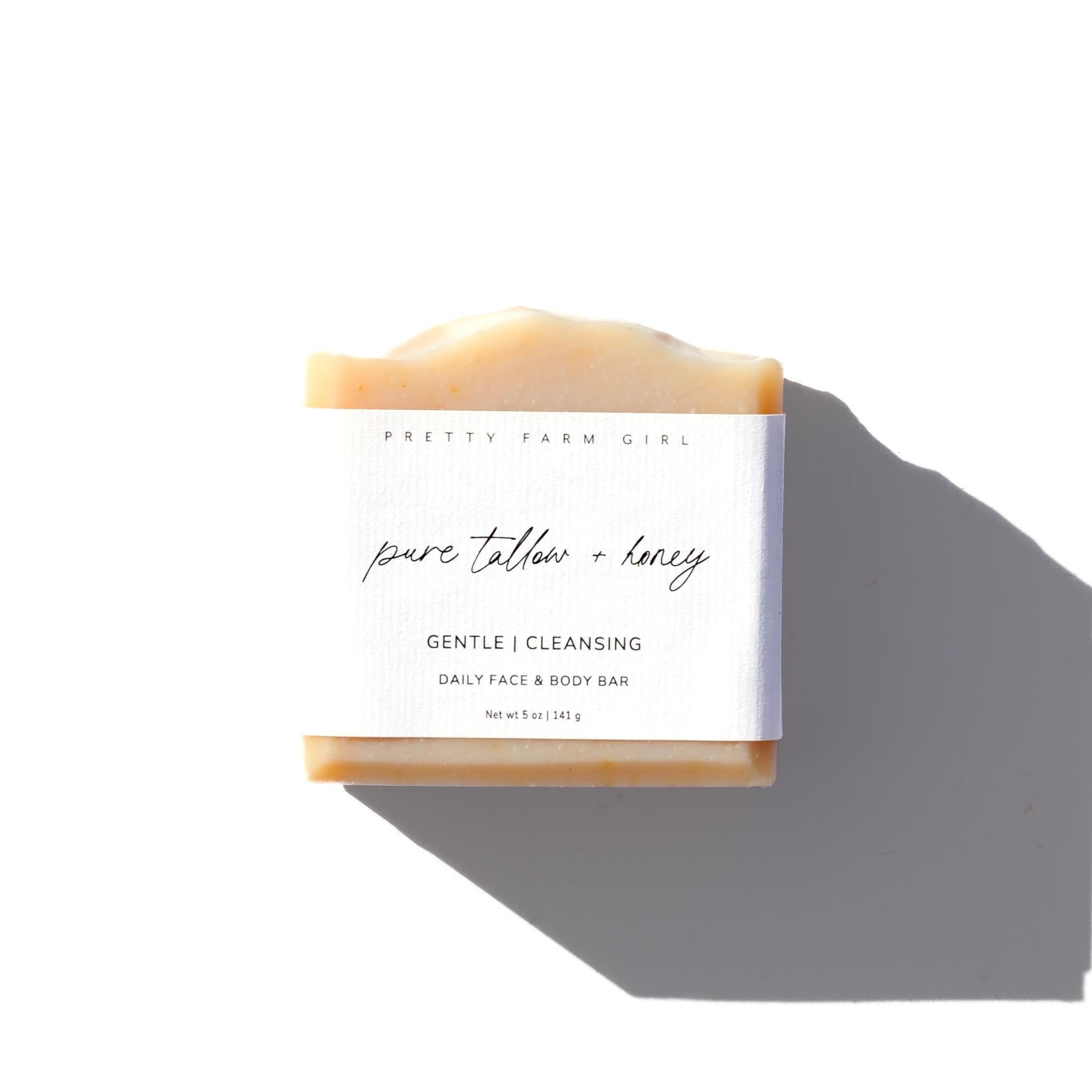 Pretty Farm Girl Fragrance Free Handmade Tallow + Goat Milk Soap Bar Trio