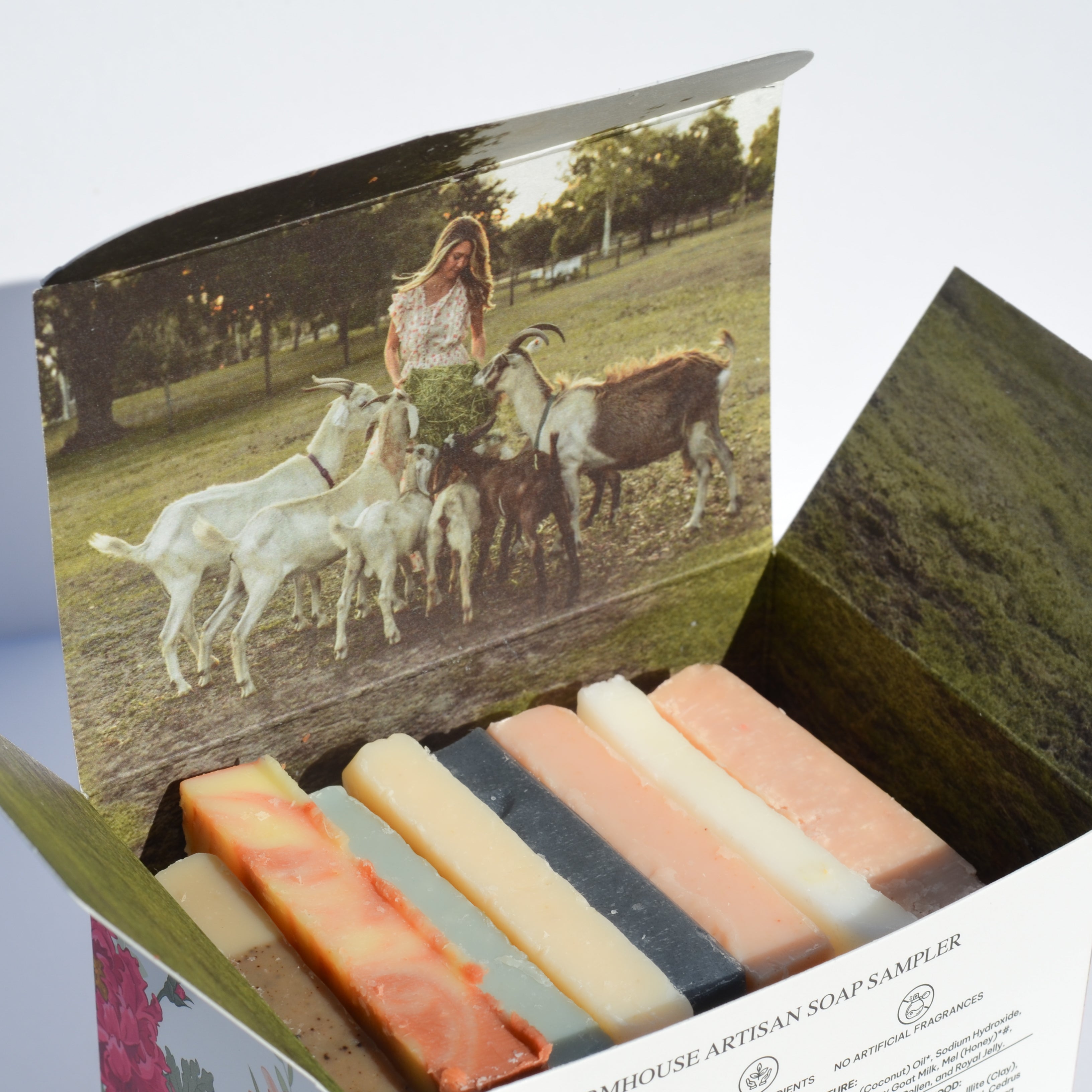 Pretty Farm Girl Farmhouse Artisan Goat Milk & Tallow Soap Sampler