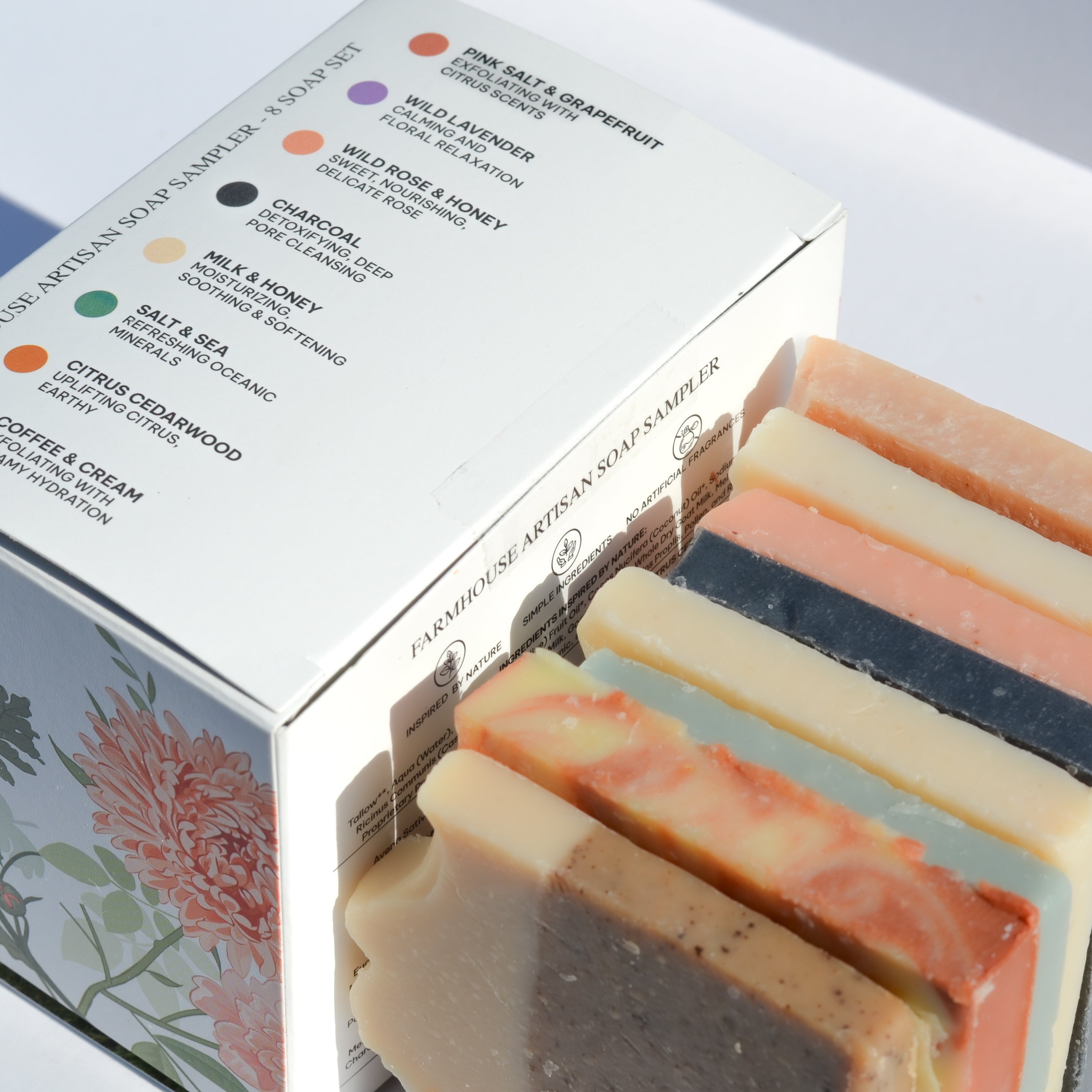 Pretty Farm Girl Farmhouse Artisan Goat Milk & Tallow Soap Sampler