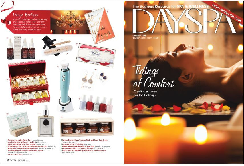 Druzy Bezel Drops (Multiple Colors) - As Seen in DaySpa Magazine