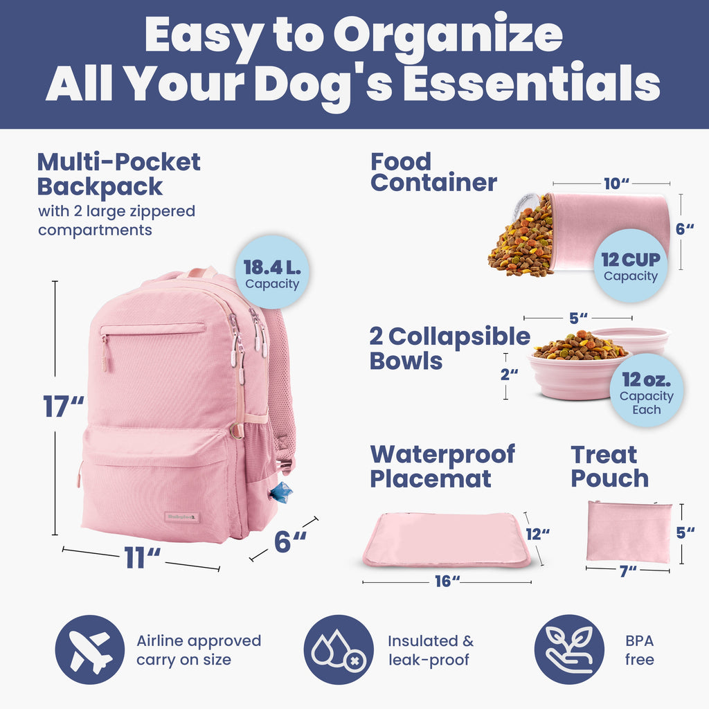 Rubyloo The Original Doggy Bag™ Backpack for Dog Supplies