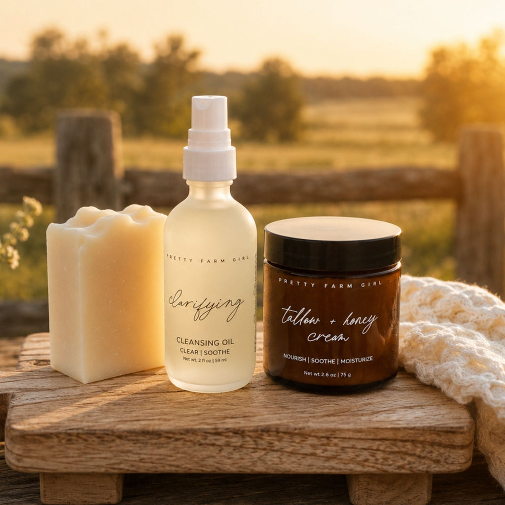 Pretty Farm Girl Double Cleansing Kit: Soothing