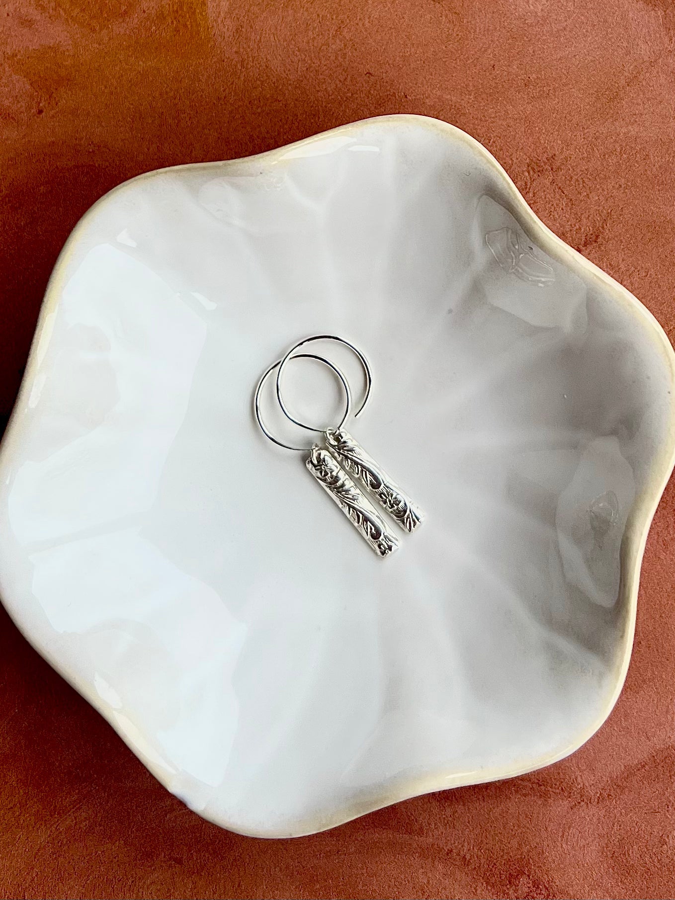 Saressa Designs Blossom Bar Huggie Hoops