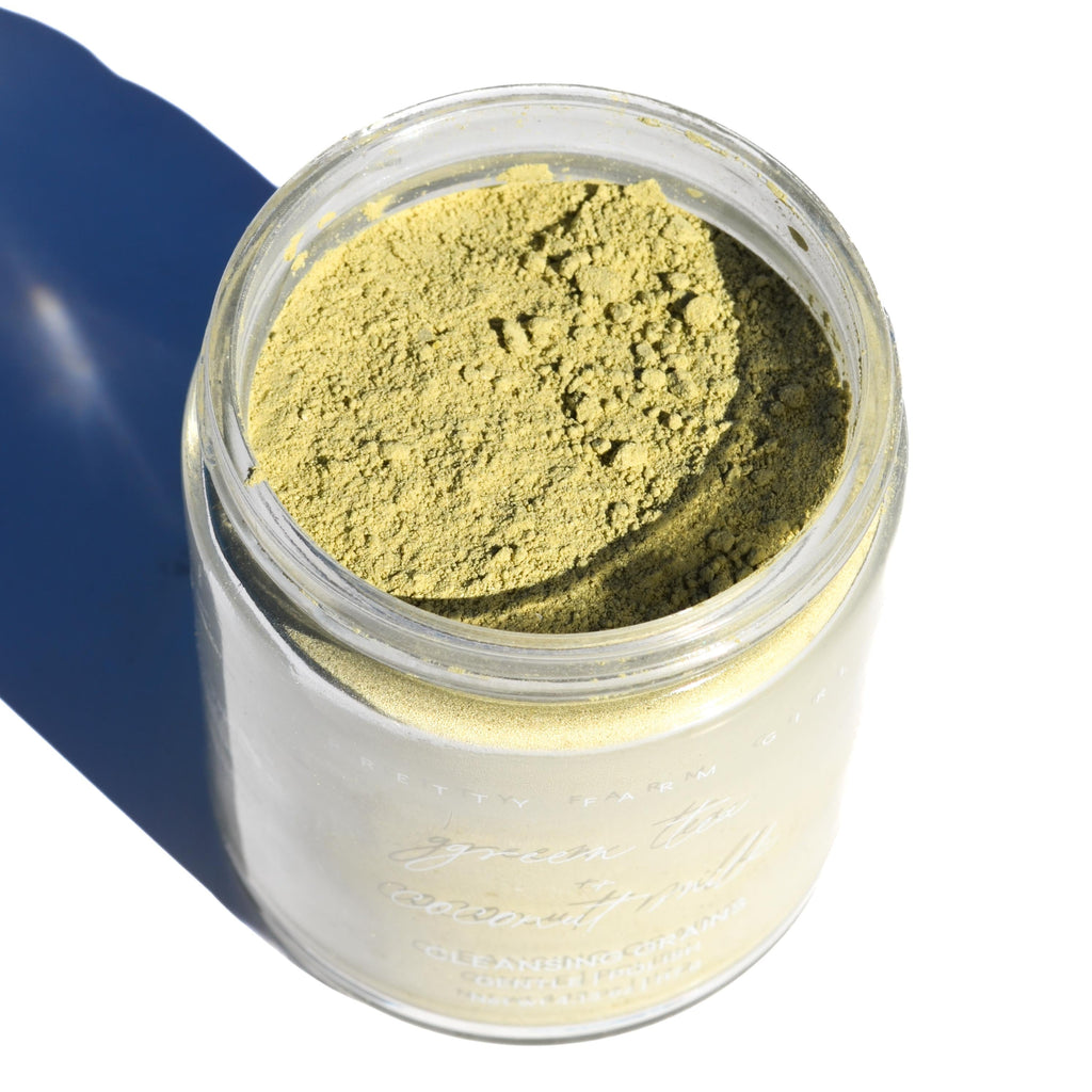 Pretty Farm Girl Green Tea + Coconut Milk Facial Cleansing Grains