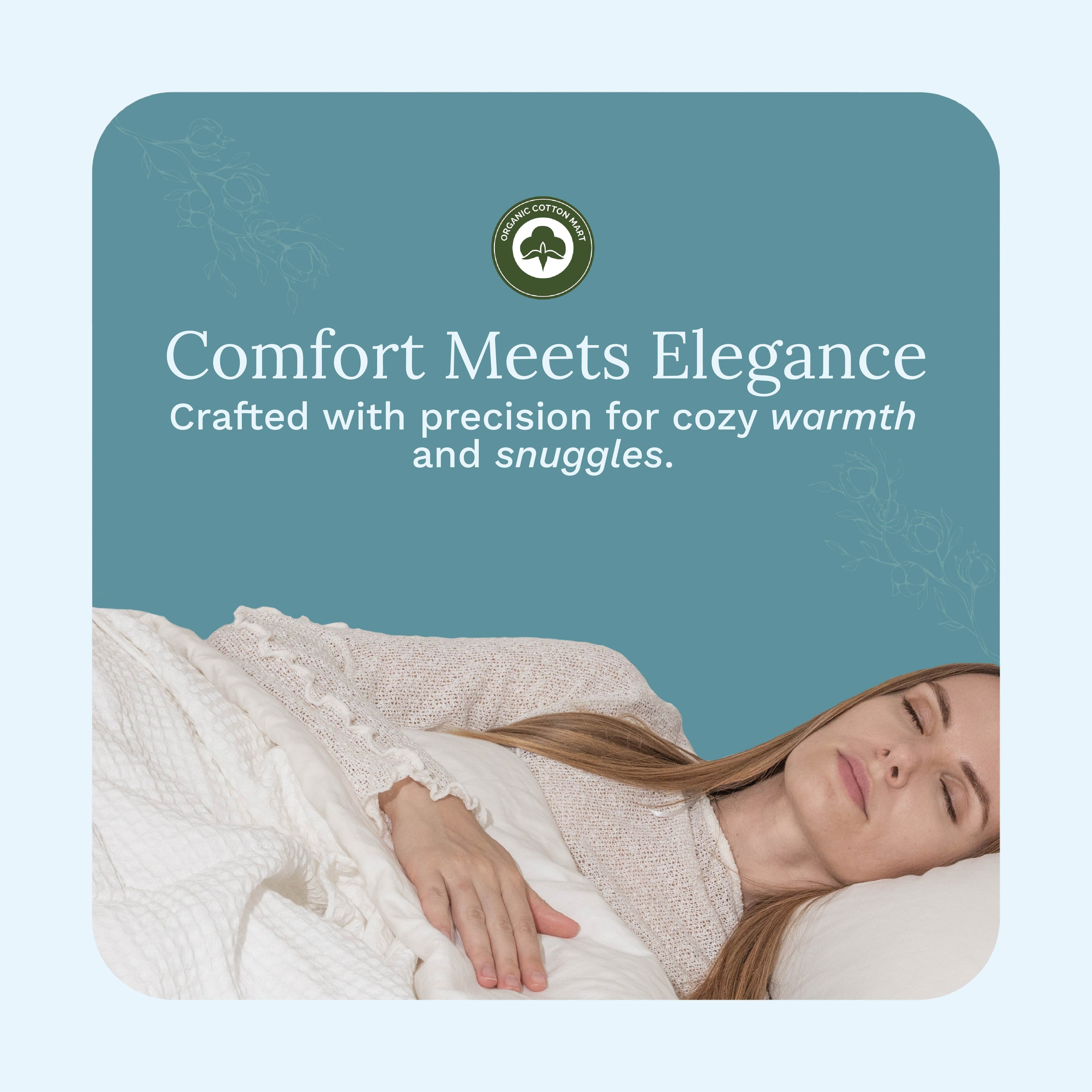 Organic Cotton Mart Waffle Weave Blanket