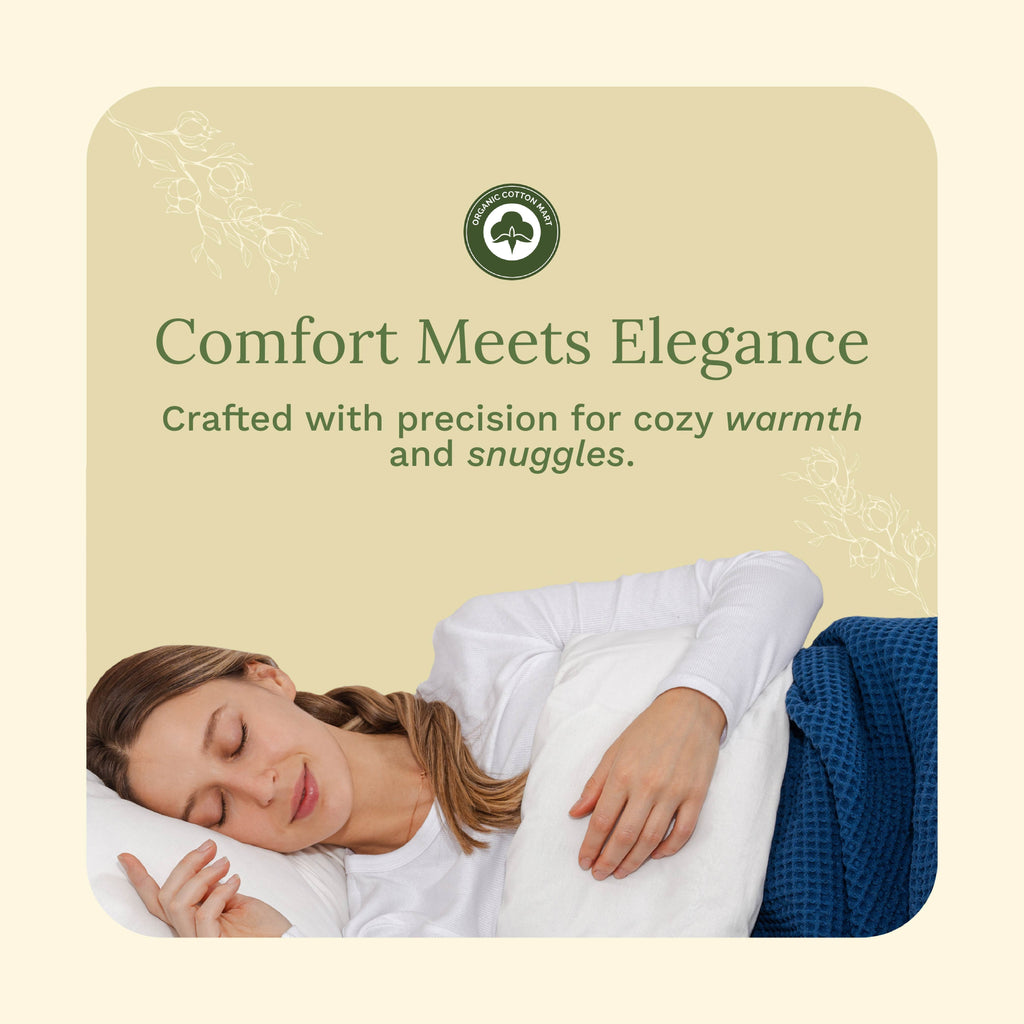 Organic Cotton Mart Waffle Weave Blanket
