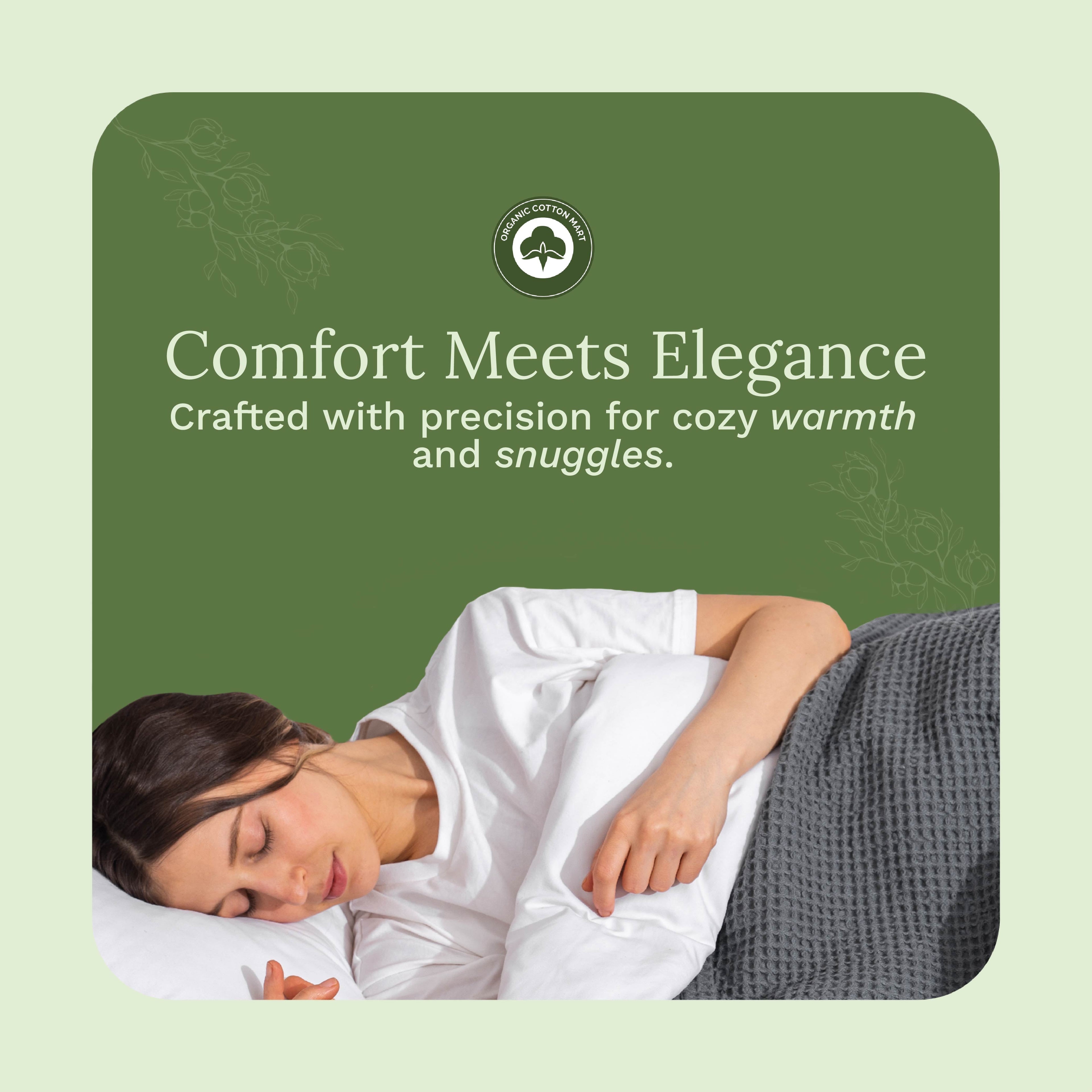 Organic Cotton Mart Waffle Weave Blanket